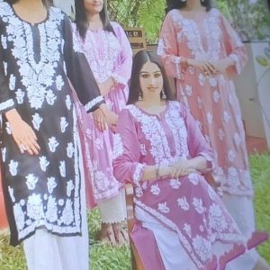 Modal 3D Chikankari Kurti