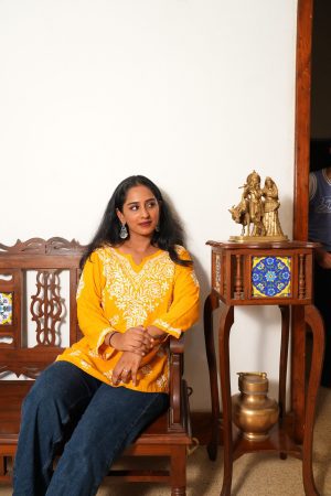 Noor - Chikankari Rayon Short Kurta