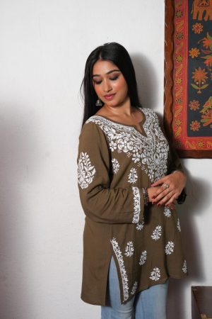 Noor - Chikankari Rayon Short Kurti